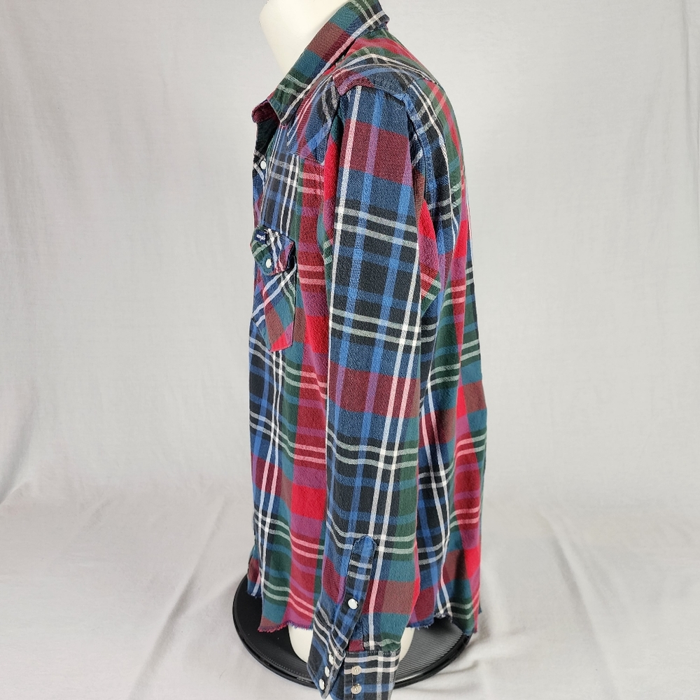 Wrangler Flanel Western Men's Shirt - Picture 2 of 8